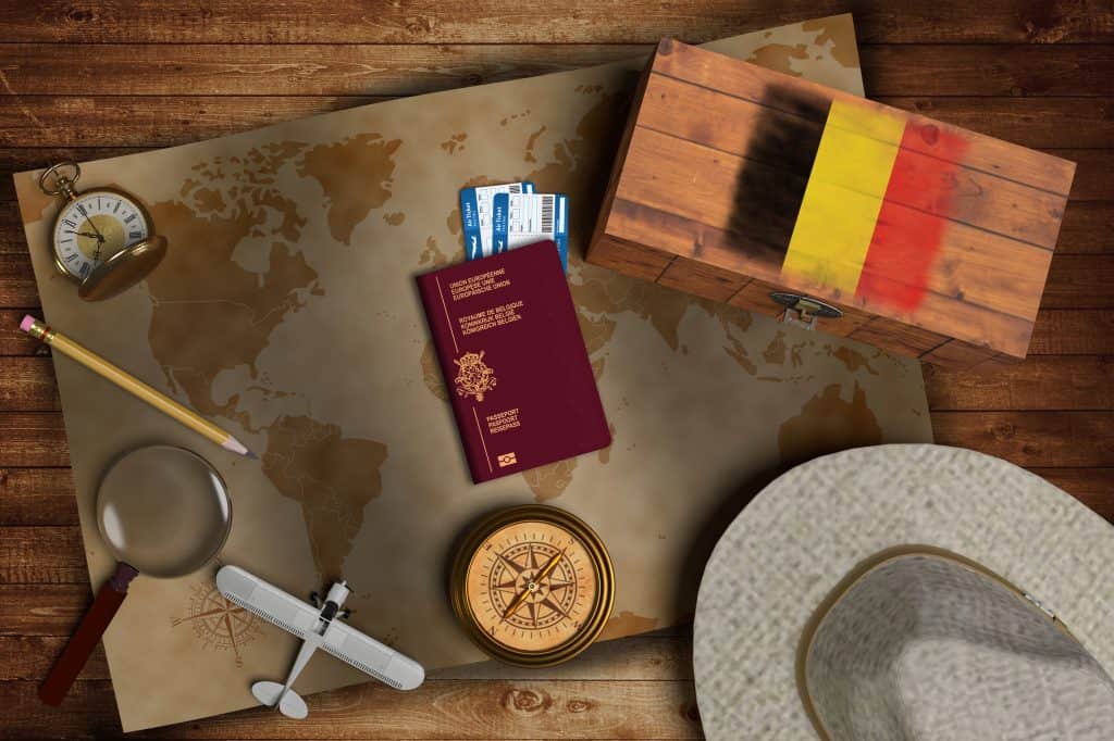 Esta aanvragen met een Belgisch paspoort