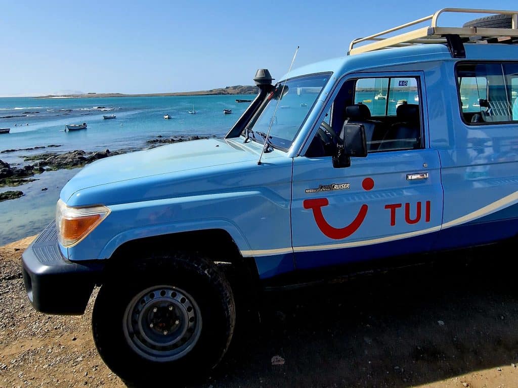 Jeep op Boa Vista in Kaapverdie