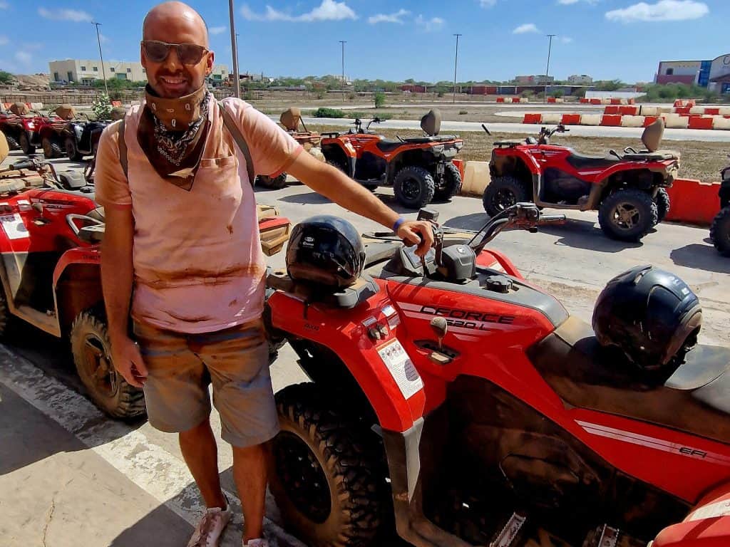 Vertrekpunt van de quad op BoaVertrekpunt van de quad op Boa Vista Vista