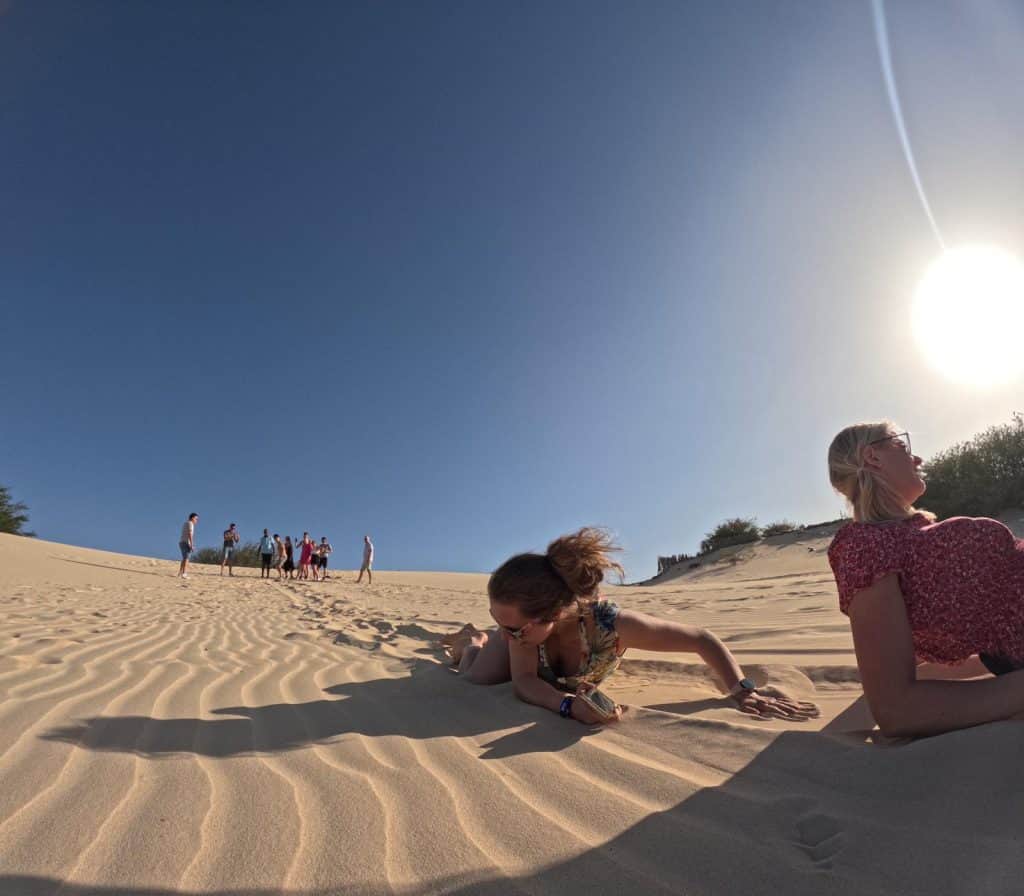 Sandboarding in Kaapverdië