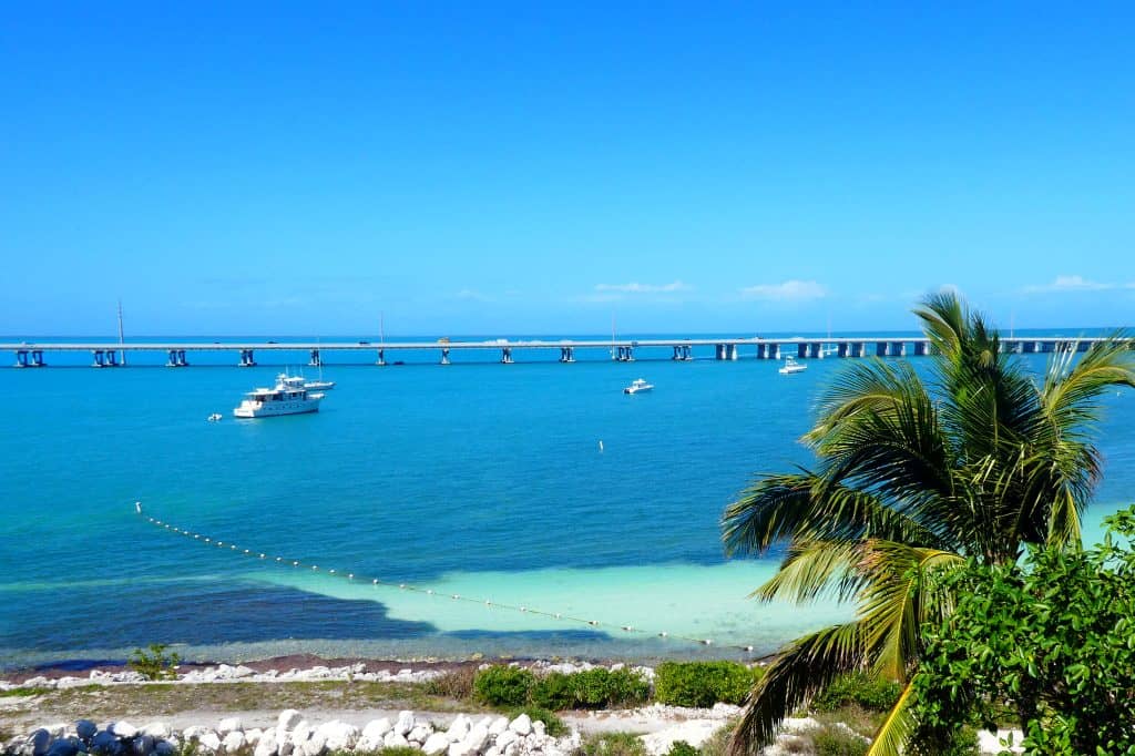 Overseas high way met de Florida Keys