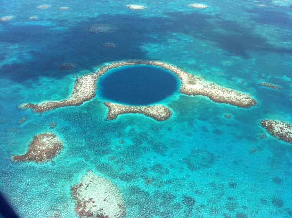 Blue hole in Belize