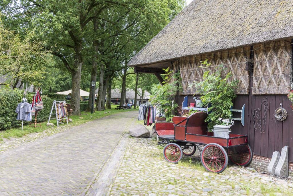 Een boerderij in museumdorp Orvelte, Drenthe