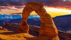 Weer in Arches National Park in februari 2026: temperatuur, zon en neerslag