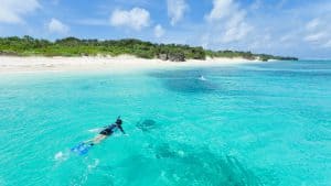 Het weer in Okinawa, Japan in januari 2021