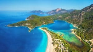 Het klimaat van Ölüdeniz, Turkije