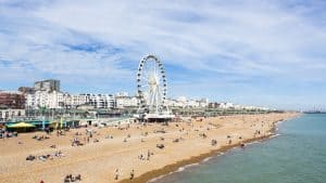 Het weer in Brighton, Engeland in maart 2021