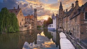 Het klimaat van Brugge, België