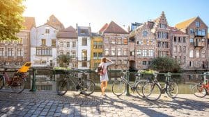 Het weer in Gent, België in januari 2019