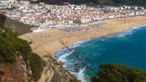 Het klimaat van Nazaré, Portugal