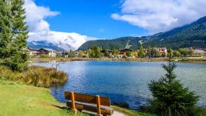 Het klimaat van Seefeld in Tirol, Oostenrijk