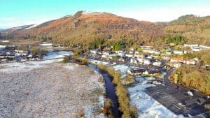 Het weer in Aberfoyle, Schotland in december 2025