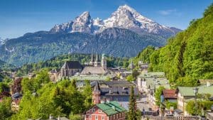 Het klimaat van Berchtesgaden, Duitsland