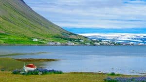 Het weer in Ísafjörður, IJsland in augustus 2025