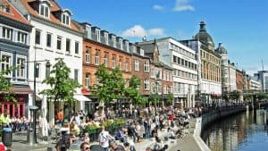 Het weer in Aarhus, Denemarken in juni 2017