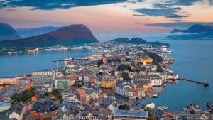 Het klimaat van Ålesund, Noorwegen