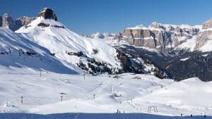 Het klimaat van Canazei, Italië