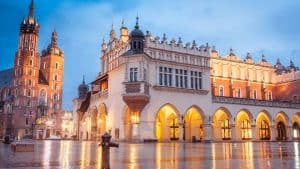 Het weer in Krakau, Polen in augustus 2017