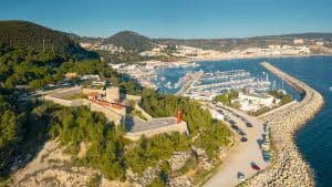 Het klimaat van Sesimbra, Portugal