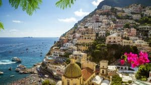 Het klimaat van Positano, Italië