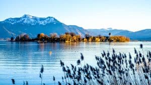 Het klimaat van Chiemsee, Duitsland