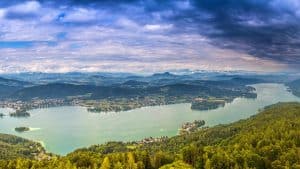 Het klimaat van Wörthersee, Oostenrijk