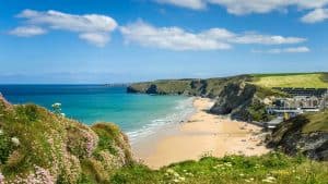 Het weer in Cornwall, Engeland in juni 2019