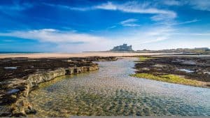 Het weer in Northumberland, Engeland in januari 2019