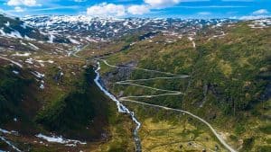 Het weer in Myrkdalen, Noorwegen in februari 2018