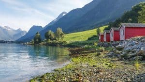 Het weer in Nordfjorden, Noorwegen in oktober 2025