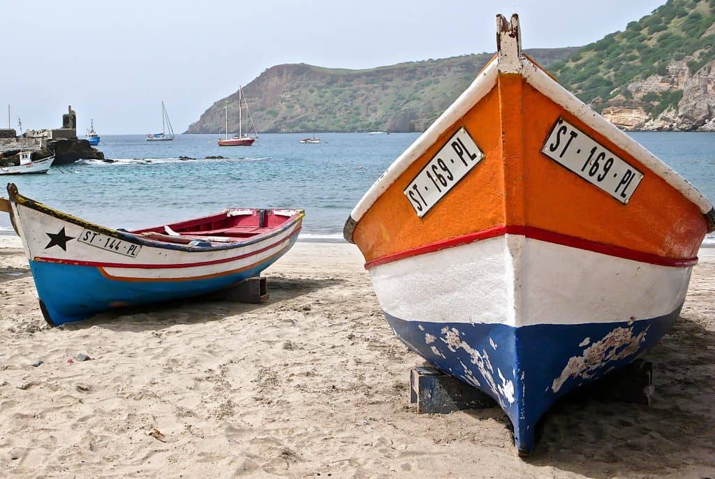 Strand van Tarrafal op Kaapverdië