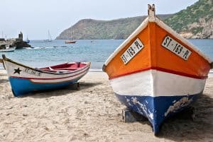 Strand van Tarrafal op Kaapverdië